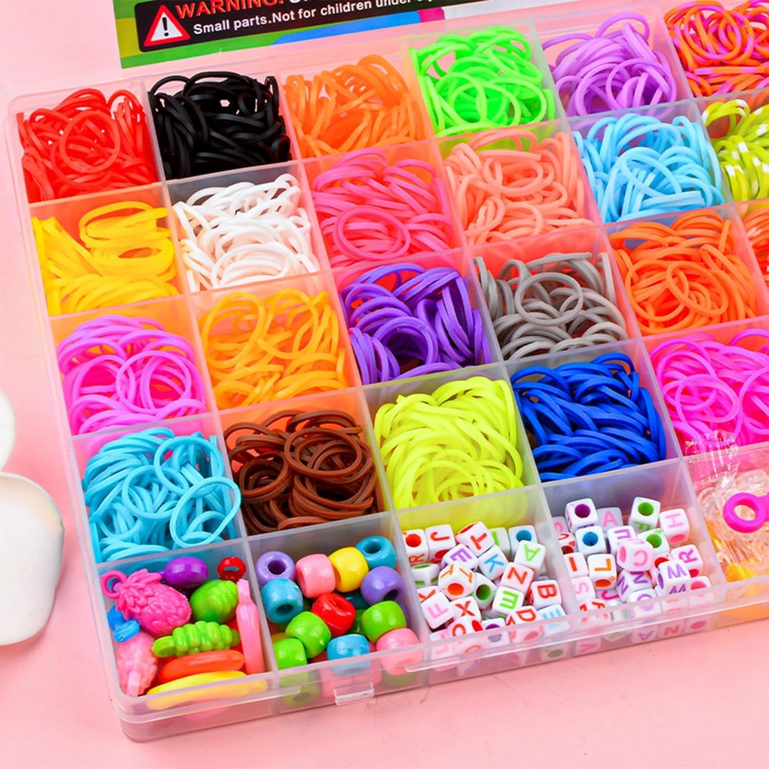 1700 Pcs Rubber Band Bracelet Kit, 30 Colors Premium Rubber Band Bracelet Kit,For Making Kit DIY Bracelet Mega Refill Kit Best Gifts for Girls & Boys image number 5