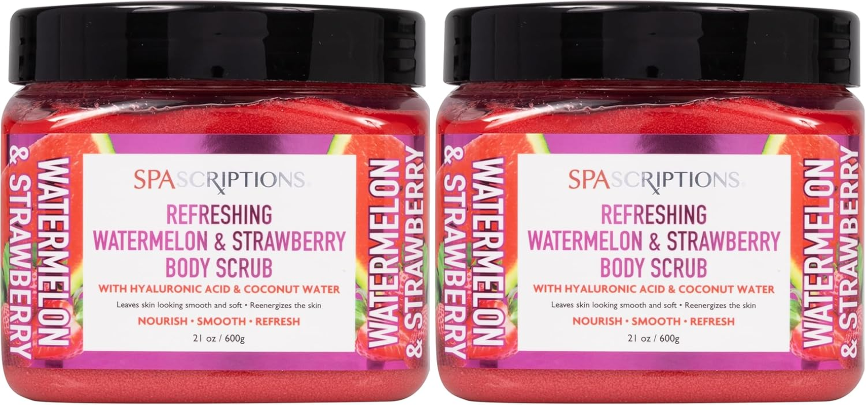 Spascriptions Refreshing Watermelon & Strawberry Body Scrub 600 G image number 2