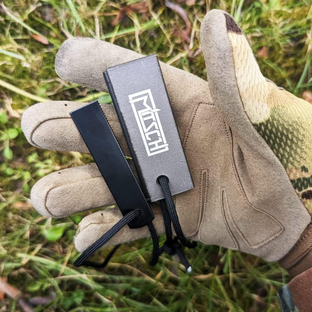 Flint Fire Steel Magnesium Flint Outdoor Bushcraft Survival Equipment Magnesium Block Fire Starter Hiking Camping Campfire Food Cooking Fire Steel Outdoor Army image number 2