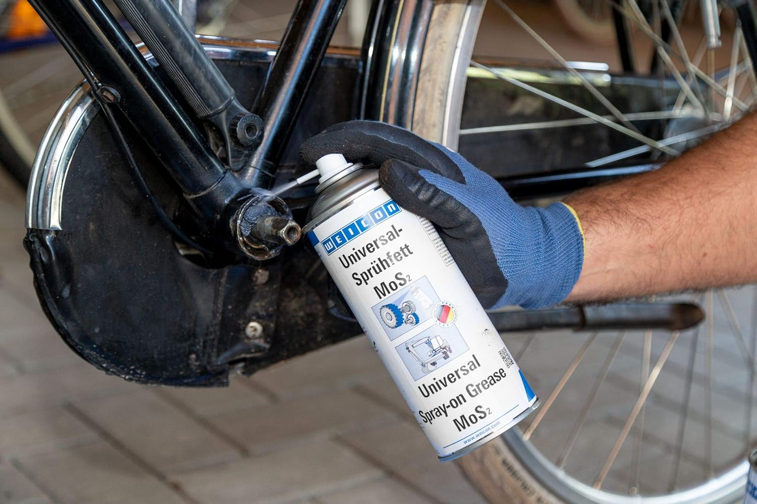 WEICON Universal Grease Spray with Mos2 400Ml Durable High Pressure Resistant Lubricant image number 3