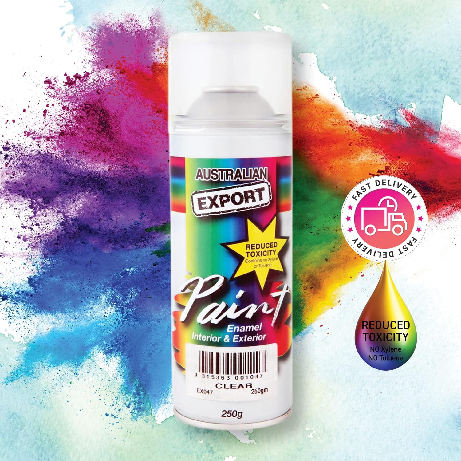 Australian Export Paint Spray 250 G, Clear image number 1