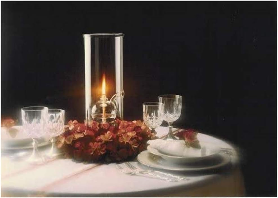 Clear Glass Oil Light Borosilicate Includes Bliss Suspended Hurricane Candle Holder Sleeve Paraffin Lamp 18CM image number 3