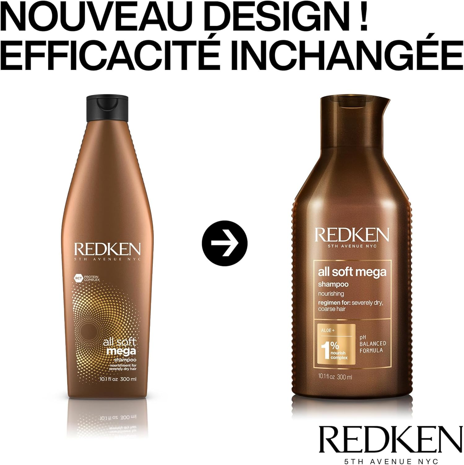 Redken All Soft Mega Shampoo (For Severely Dry/Coarse Hair) 300Ml image number 3