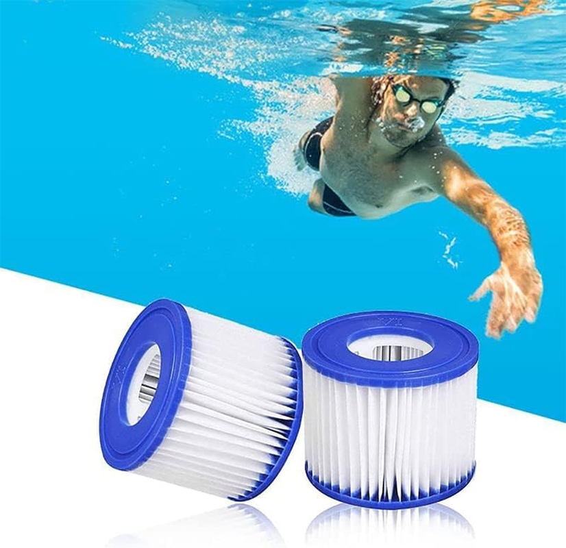 AIMALL 6PCS Swimming Pool Filter Cartridges for Bestway Lay Z Spa VI 58323, Replacement Filter for Miami, Vegas, Palm Springs, Monaco, 4.09" X 2.17" X 3.15" image number 4