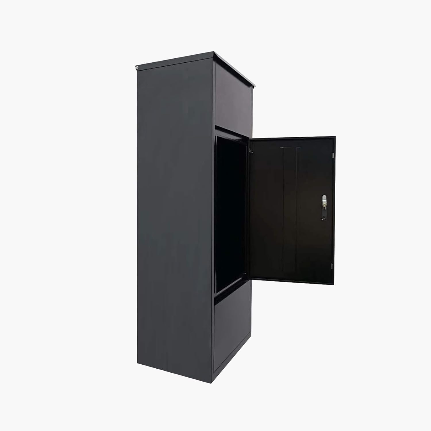 Metal Parcel Letterbox, Free Standing Waterproof Parcel Box with Safe 4-Digit Lock, Outdoor Mailbox for Porch, Garden image number 3