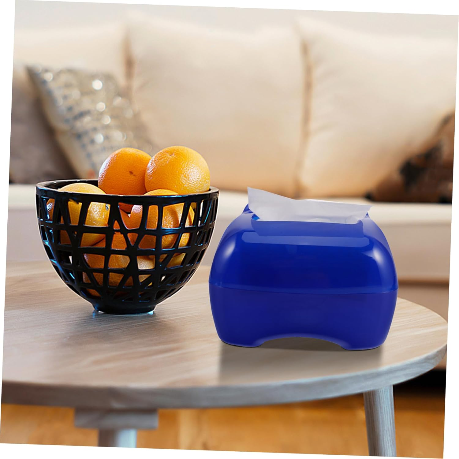 Tissue Box Cover Rectangular Facial Tissue Holder for Bathroom Kitchen Office Night Stand Cute Cartoon Design Easy Access Ample Storage image number 6