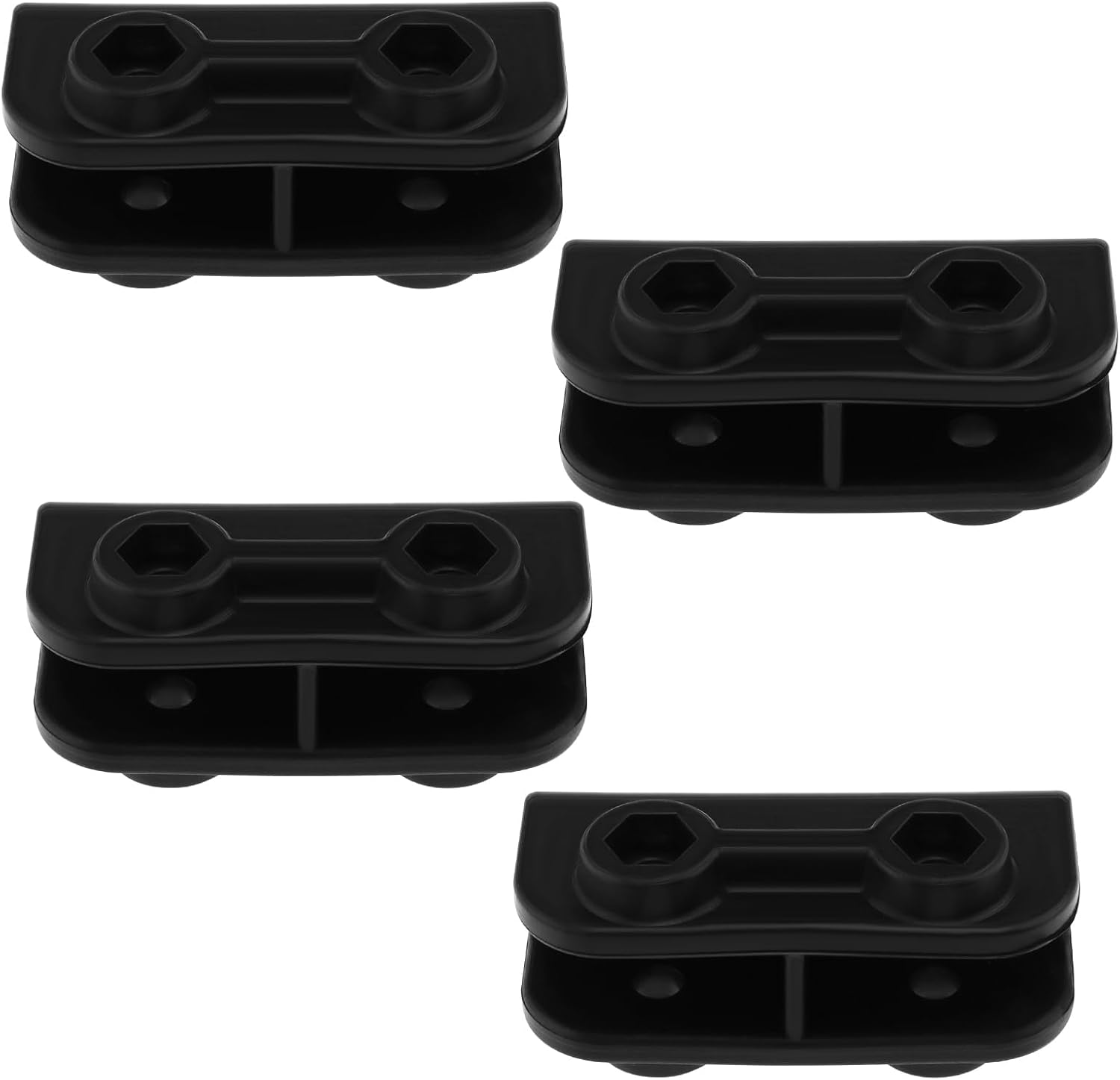 LT Easiyl 4Pcs Rectangular Bracket 2-Way Pop-Up Gazebo Connector Tent Pole Connector Support Rod Connection for Canopy Gazebo Tent Outdoor Equipment image number 2