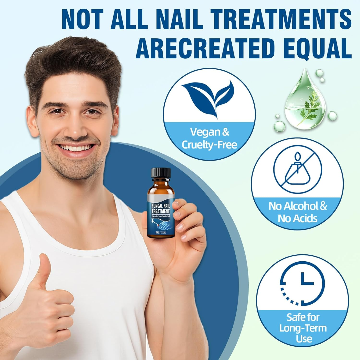 Extra Strength Toenail Fungus Treatment &ndash; Nail Repair Solution to Restore Damaged, Discolored, and Brittle Nails with Fast-Acting Natural Formula for Healthy Growth, 30Ml