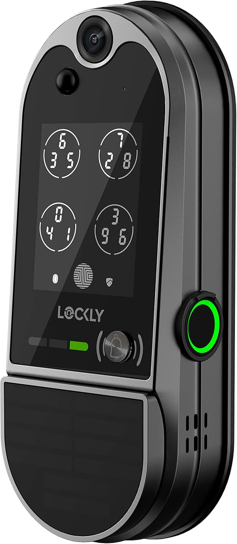 Lockly Smart Lock. Wifi Video Smart Lock, Keyless Entry Fingerprint Access. Vision Elite Deadbolt Digital Front Door Lock Matte Black image number 4