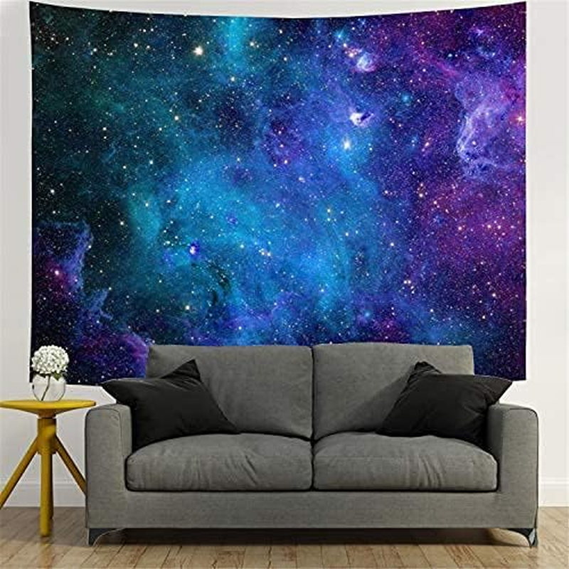 Roveking Bohemian Elephant Tapestry, Blue Galaxy, M/51.2" &times; 59.1", Living Room, Bedroom Decor