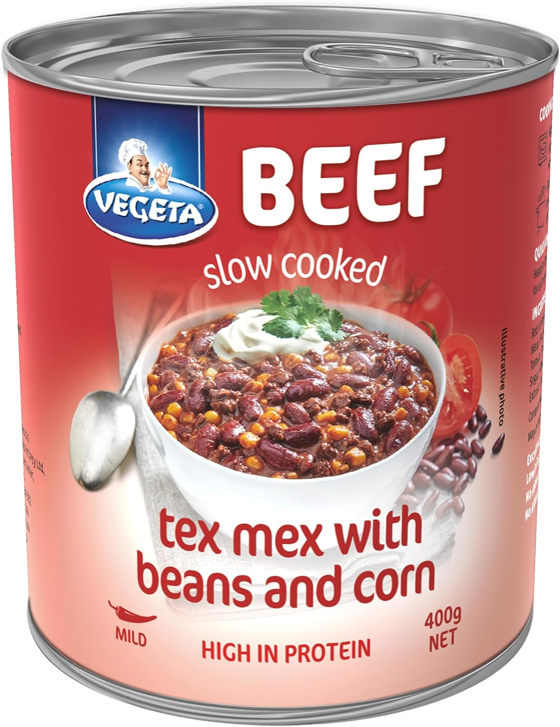 Vegeta Beef Tex Mex with Beans and Corn