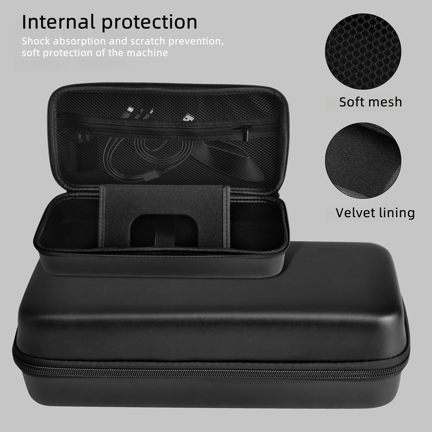 Protective Bundle for Lenovo Legion Go S - Carrying Case, TPU Cover + 2 Tempered Glass Screen Protectors, Shockproof Full Protection Kit for Handheld Gaming Console