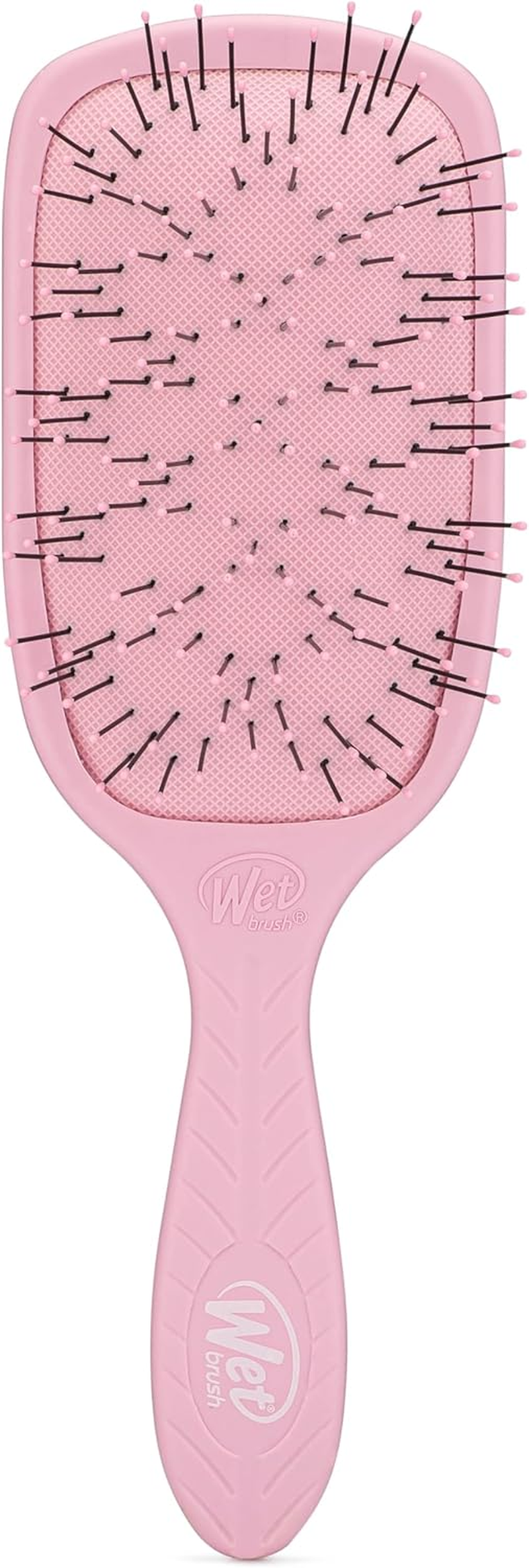 Wet Brush Go Green Thick Hair Paddle Detangling Brush, Green - Ultra-Soft Intelliflex Bristles with Aquavent - Gently Loosens Knots While Minimizing Pain - Curly, Coarse, Long, Wet & Dry Hair