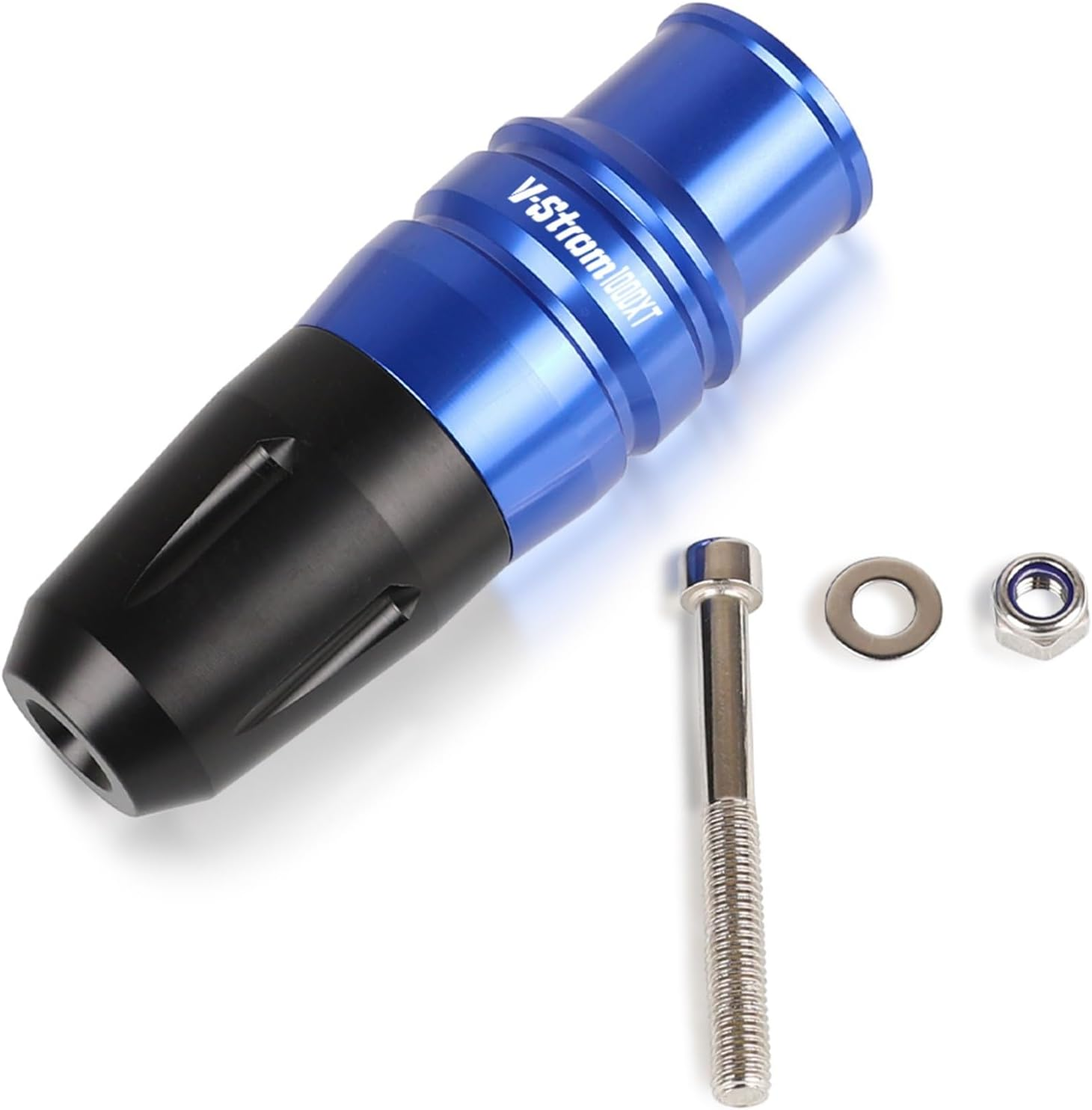 Motorbike Frame Sliders for S┐Uzuki Vstrom1000Xt V-Strom 1000XT Vstrom 2002-2018 2017 2016 Motorcycle Accessories Aluminum Exhaust Slider Crash Protector (Color : Black, Size : Vstrom1000Xt)