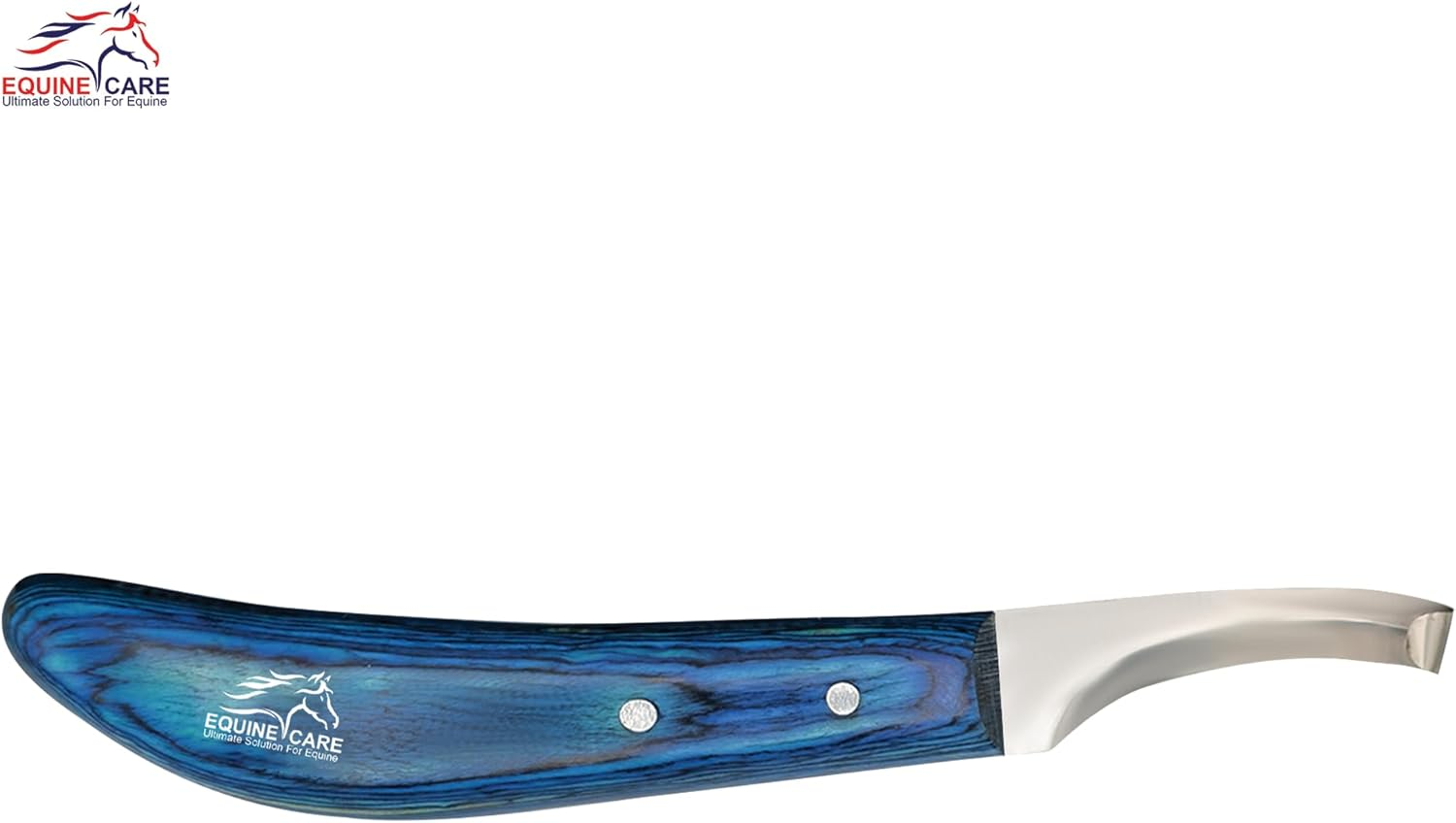 Equine Care Pro Hoof Knife: Razor-Sharp, Double-Ended, Stainless-Steel Blade, Durable Sheet Handle, Left-Handed Precision Farrier Tool, Ultimate Grip & Comfort. image number 3
