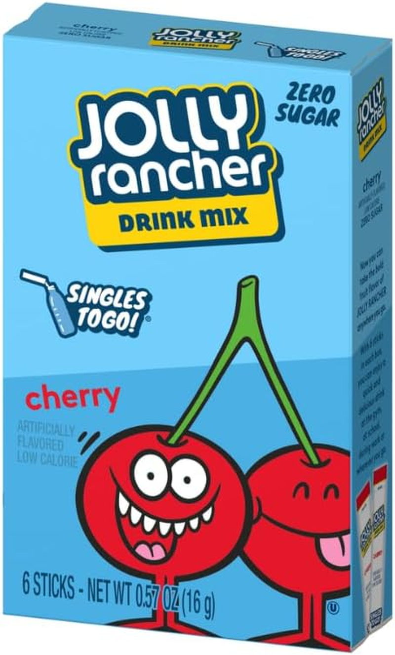 Jolly Rancher Singles-To-Go Sugar Free Drink Mix, Cherry, 6 CT (Pack of 6) image number 5