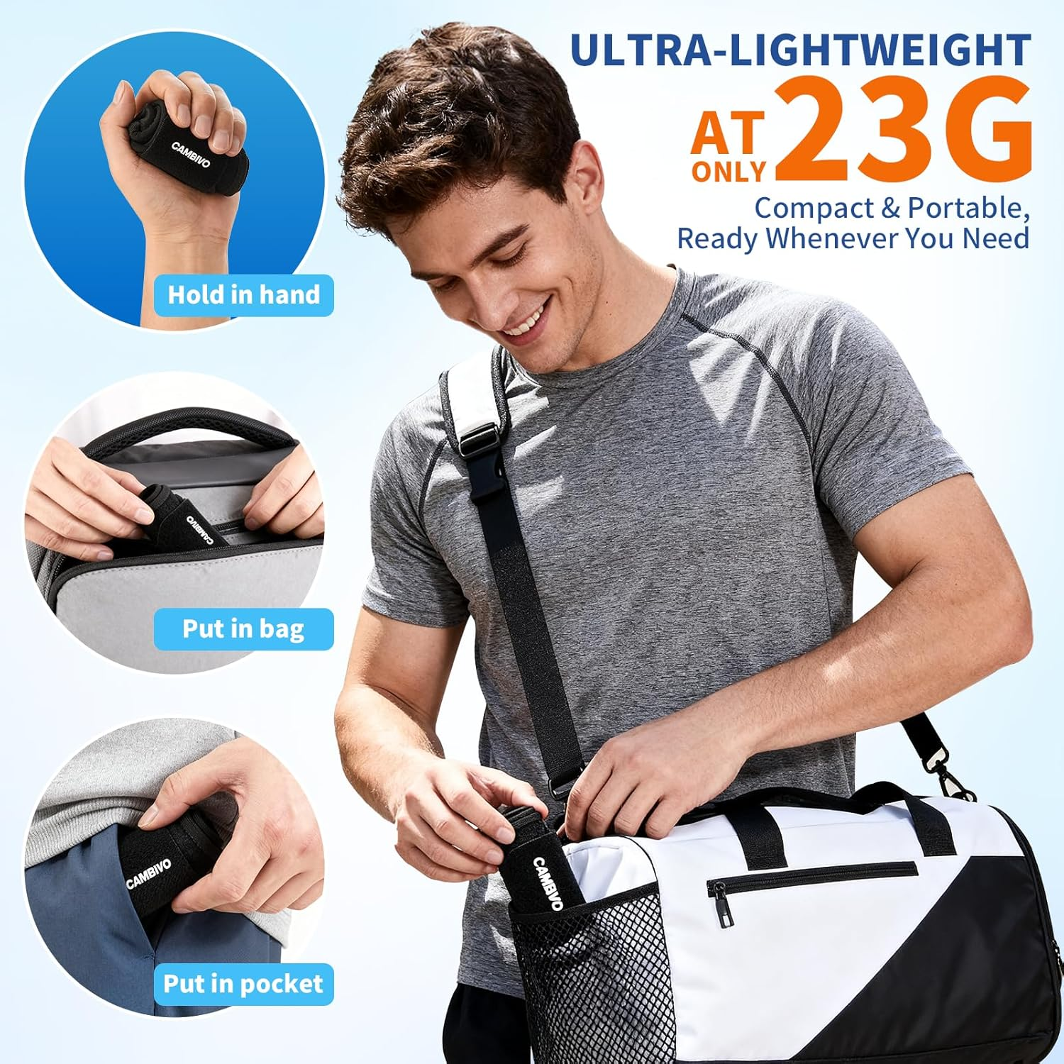 CAMBIVO 2 Pack Wrist Brace, Wrist Compression Wraps with Custom Support, Ergonomic Wrist Band for Daily Support, Light Exercise, Carpal Tunnel, and Tendinitis, Fits Left & Right Hand image number 1