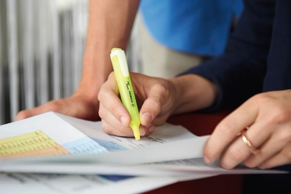 STABILO Swing Cool Highlighter - Wallet of 4 Assorted Colours image number 6