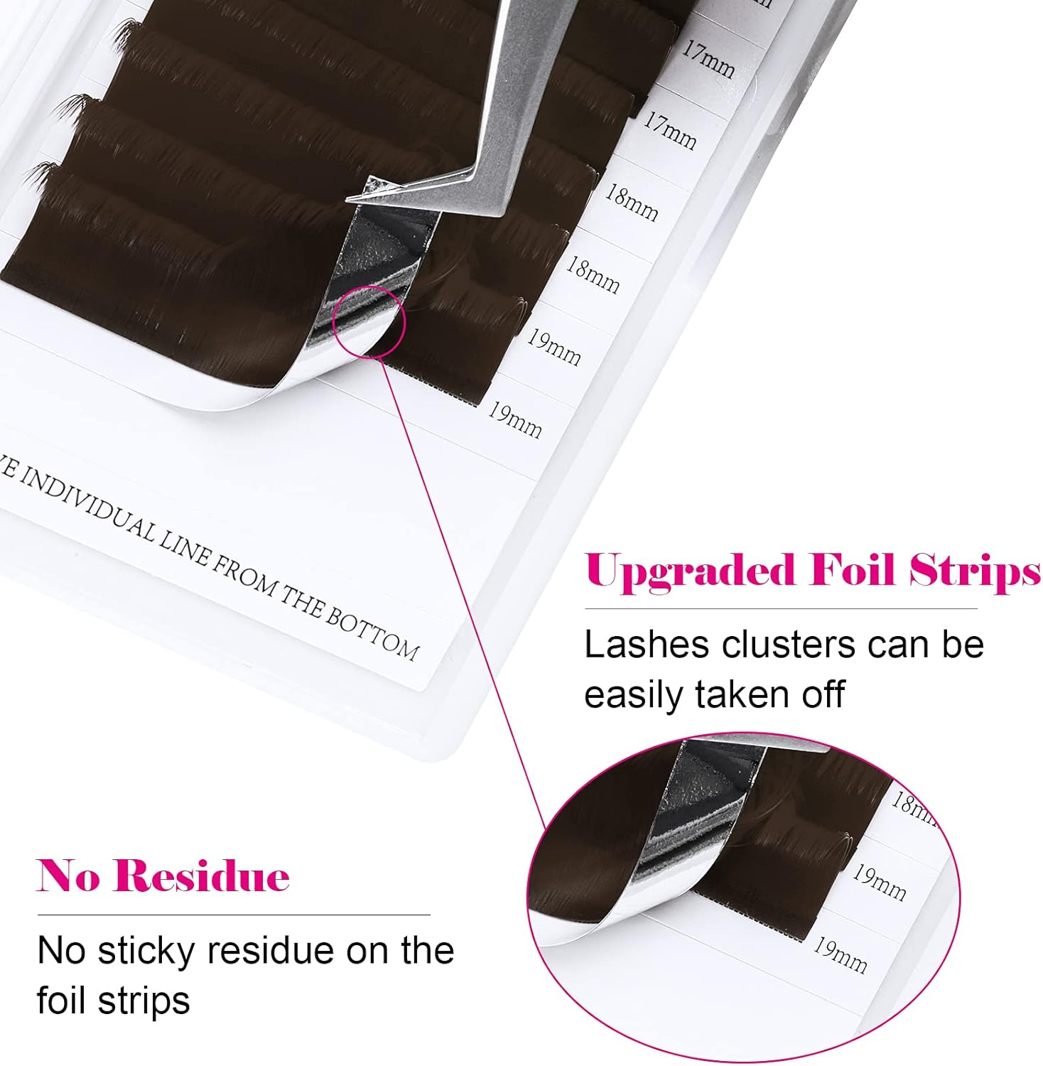 FADVAN Volume Lash Extensions Brown Easy Fan Volume Lashes .07 Rapid Blooming 15-20Mm Mixed Tray Eyelash Extensions C D Curl Flowering Lash Extensions by (Brown 0.07-C, 15-20Mm) image number 3