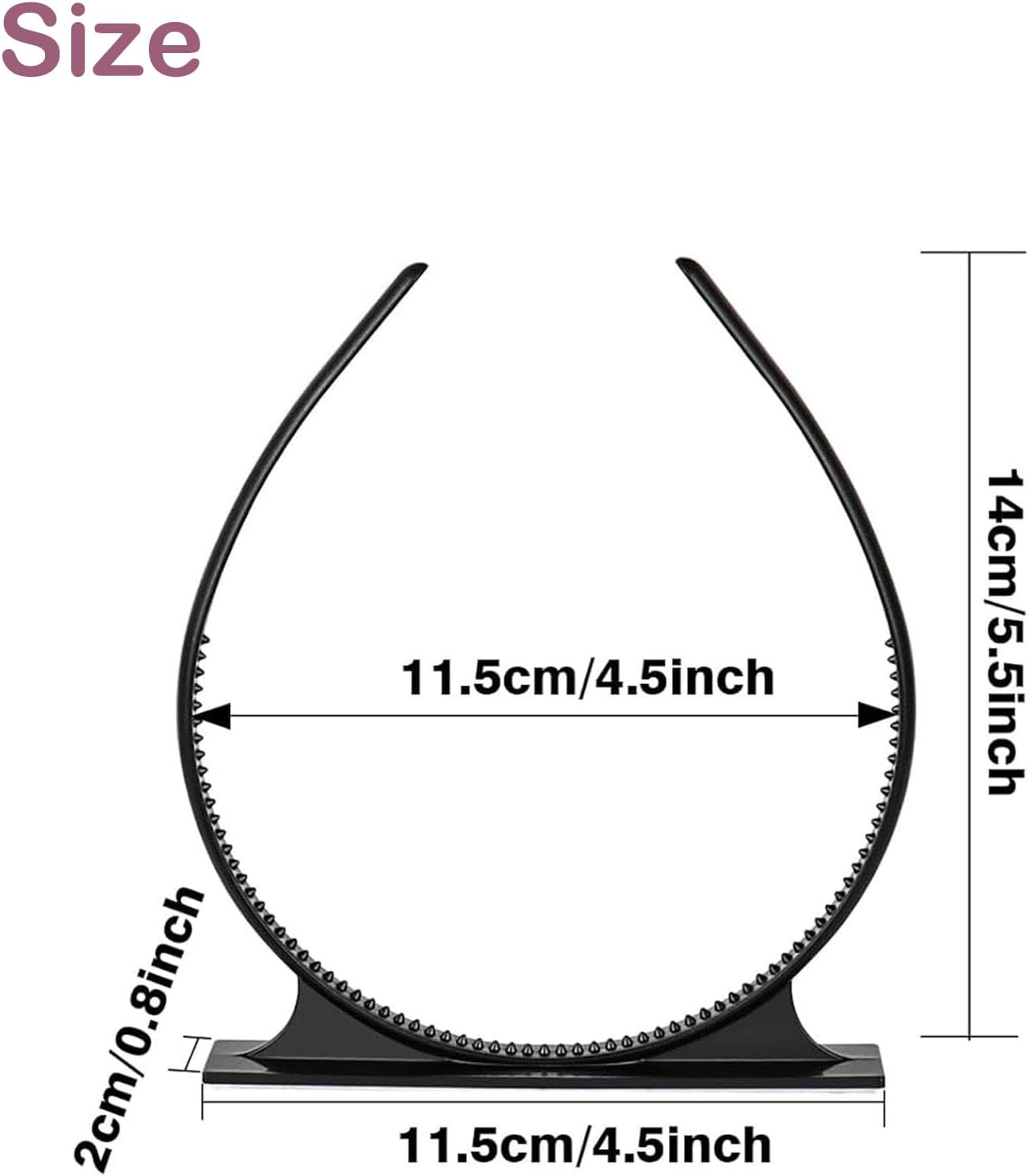 Rectangle Graduation Cap Headband Comfortable Wear Ensuring Holder Upgrade Grad Cap Headband Insert Firm Anti-Fall Hairband for Graduation Hairstyle Hat Accessories Hairband for Graduates Present image number 4