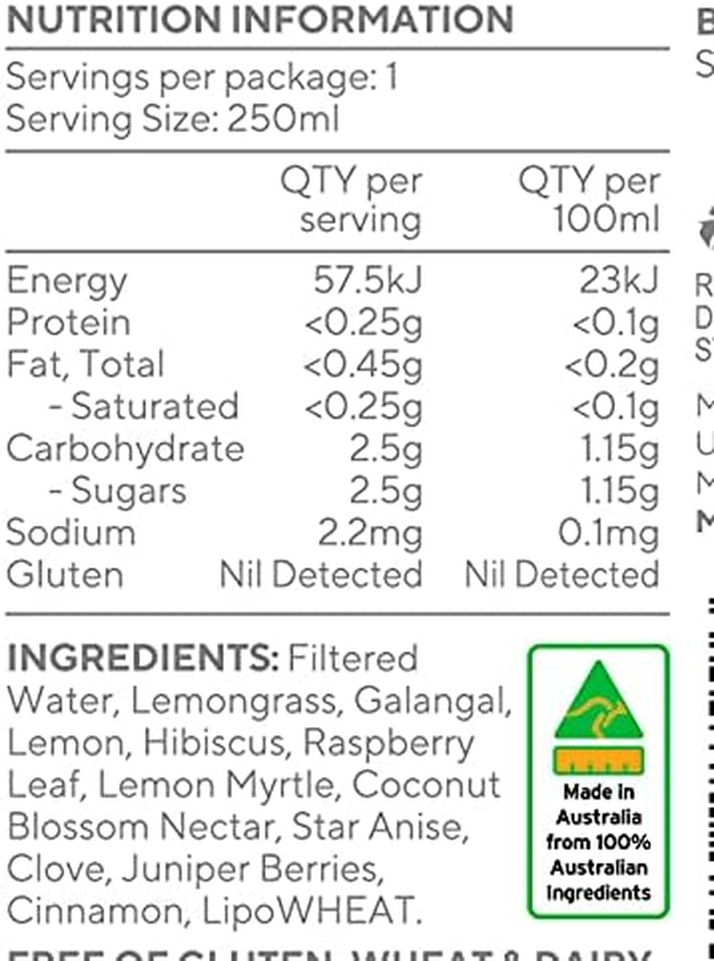 Mrs Toddy&rsquo;S Glow Tonic &ndash; 250Ml Daily Beauty Tonic | Hibiscus, Galangal, Lemongrass & Citrus | Natural, Non-Carbonated, Low Sugar, Plant-Based Wellness Drink | Australian Made image number 2