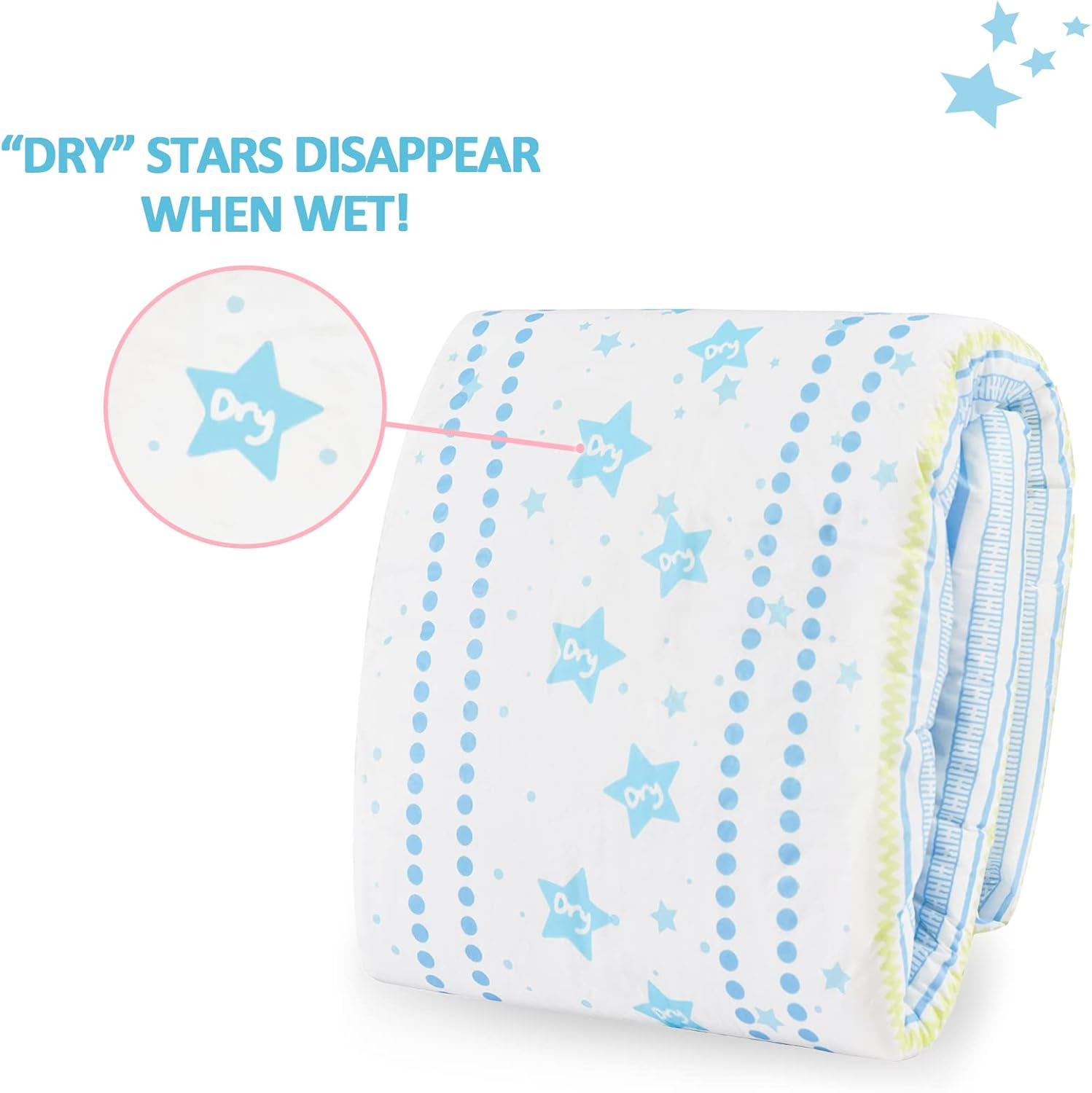 Littleforbig Printed Adult Brief Diapers 2 Pieces - Astro Babies(M) image number 3