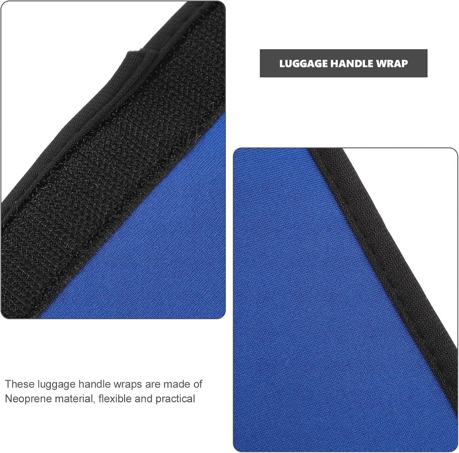 Healeved 2Pcs Portable Luggage Handle Wrap Covers Soft Padded Grip Protectors for Suitcases and Strollers Comfortable Hand Support and Easy Identification for Travel Bags image number 5