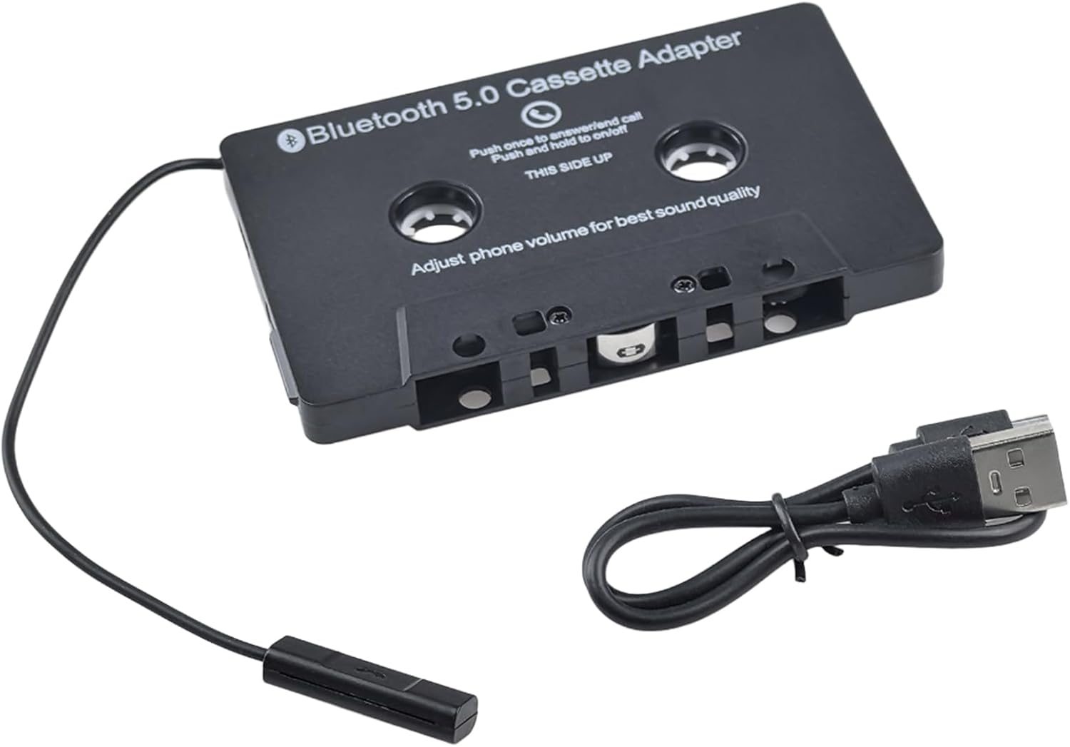 MP3 Cassette Player Adapters, Tape Audio Adapter Car Audio Cassette to Aux Adapter Bluetooth 5.0 Tape Player for Smartphones Tablets image number 3