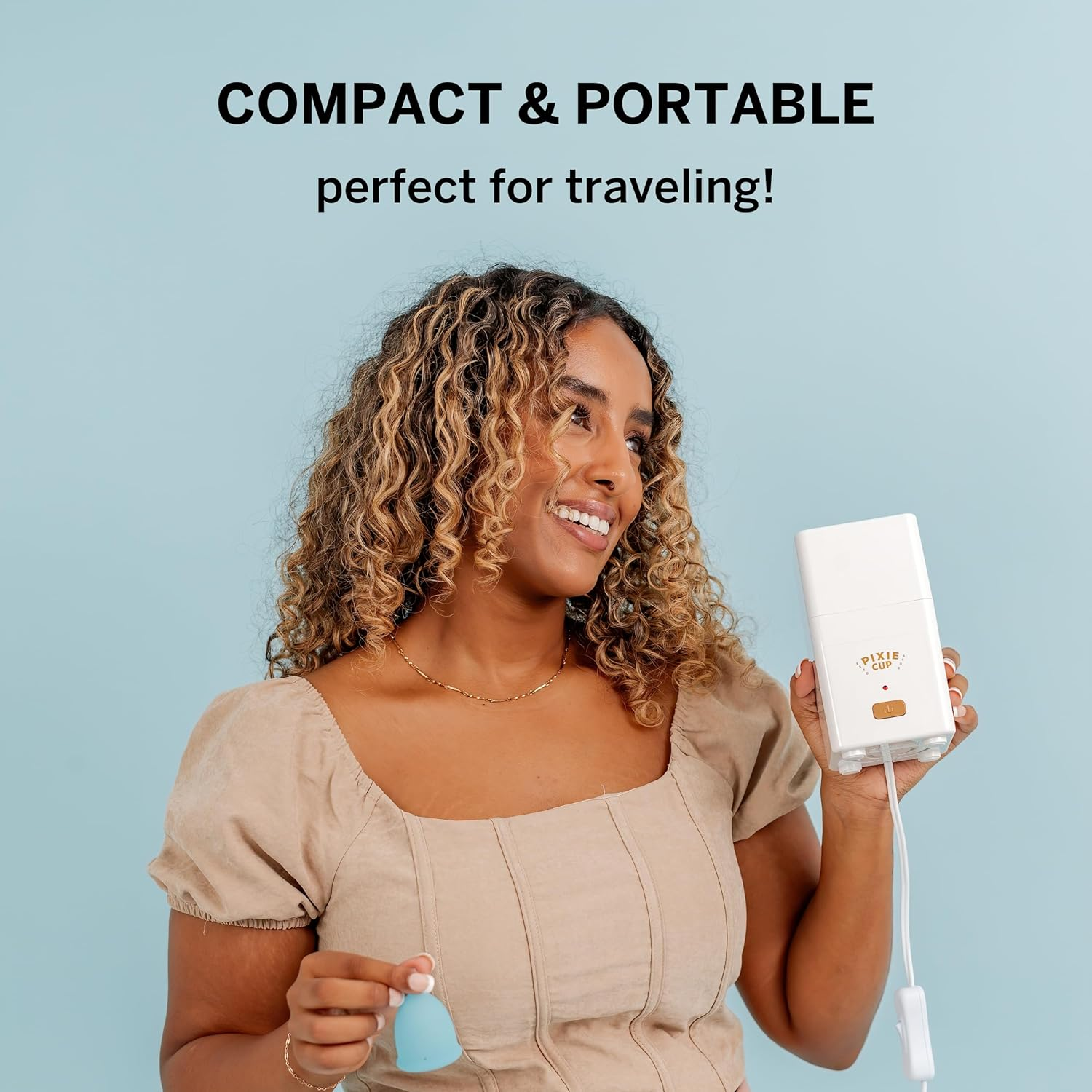 Pixie Menstrual Cup Sterilizer - Ranked 1 for the Best Steamer - Kills 99.9% of Germs with Cleaner Steam - Wash Your Period Cup or Disc in 3 Minutes! - Automatic Timing Shut-Off Switch image number 5