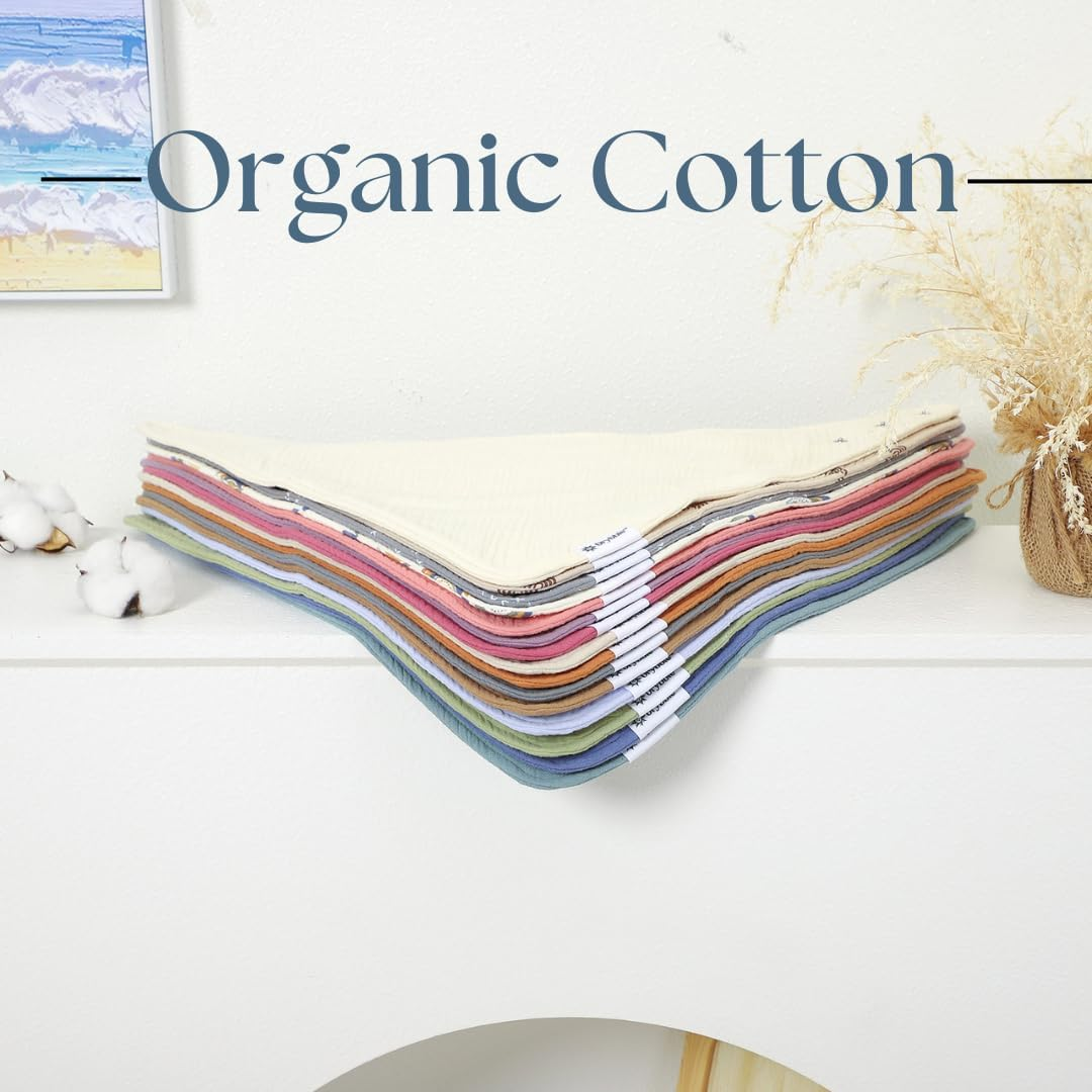 Bandana Bibs 3 Waterproof Lining Organic Cotton Drool Bibs &ndash; Absorbent Bibs for Adults and Children, Adjustable Snaps image number 2