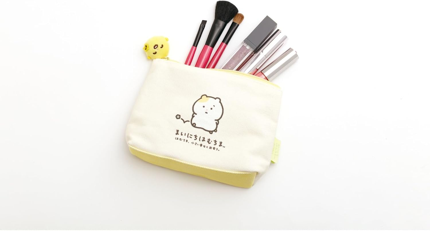 San-X Mahitachiha Whima, Hatchima, Meeting Little Happiness. CA78201 Pouch H4.9 X W 7.5 X D 2.0 Inches (125 X 190 X 50 Mm) image number 3