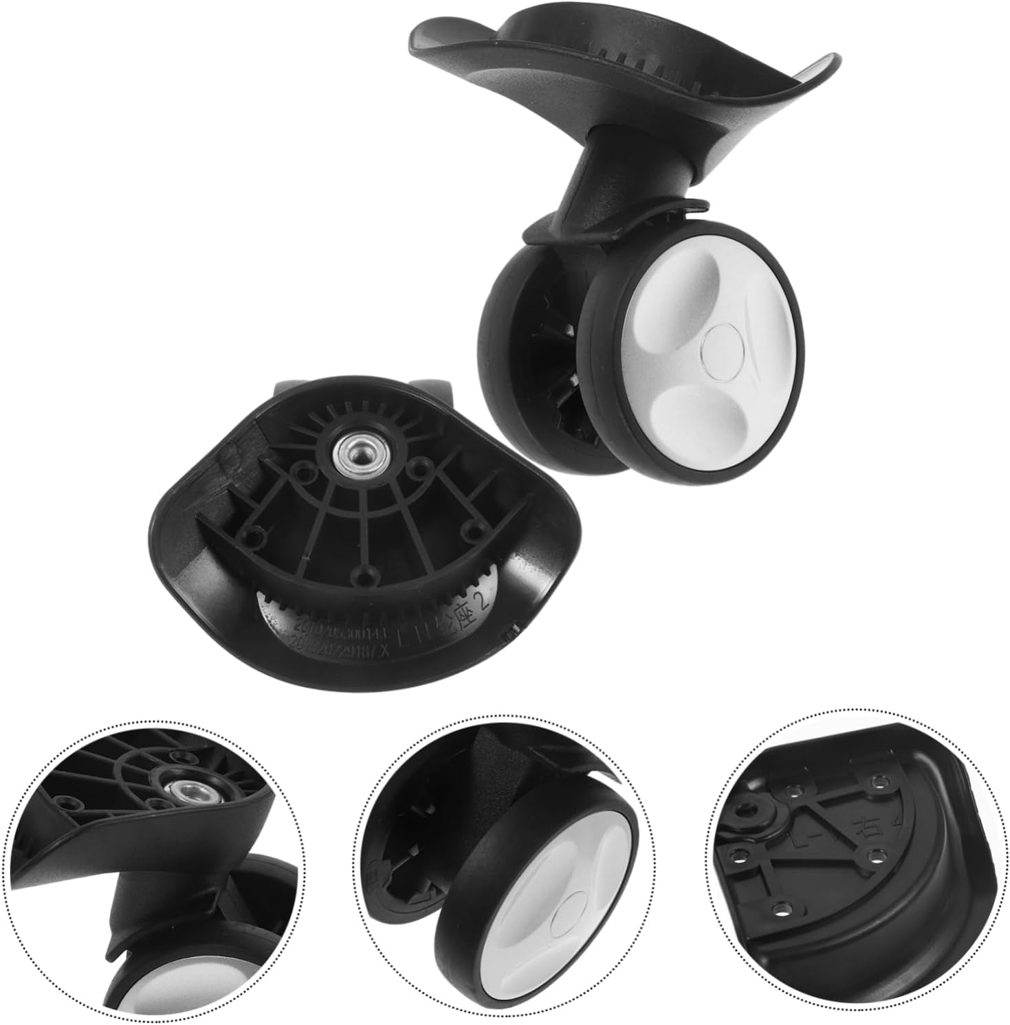 WRITWAA Travel Suitcase Wheel Replacement Luggage Case Small Wheel Carry Suitcase Accessory image number 2