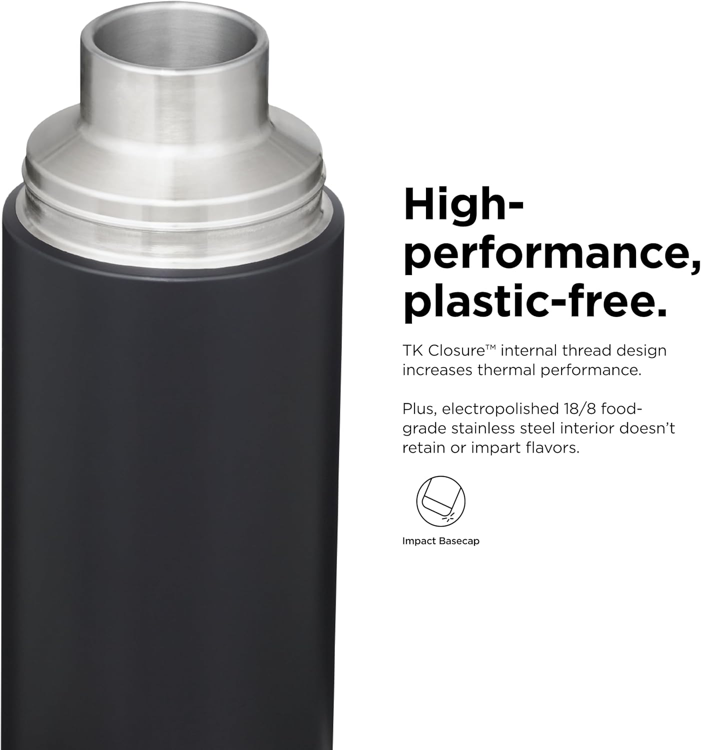 32Oz (1000Ml) Tkpro Insulated Thermos Black image number 2