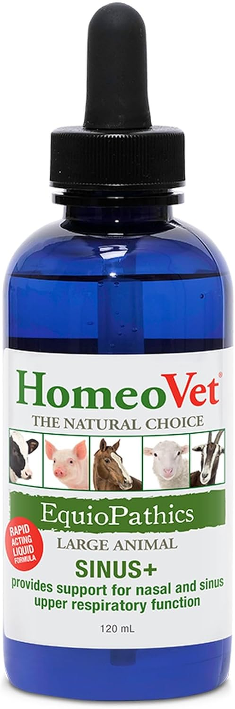 Homeovet Equine Sinus + 120 Ml - Horse Upper Respiratory Tract Relief Support for Nasal and Sinus Tract Health, Use for a Runny Nose, Watery Eyes, Sneezing and Congestion. Natural Horse Nasal Relief image number 2