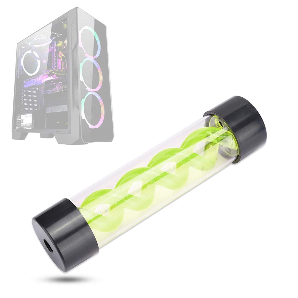 T Evil T Virus Water Cooling G1/4 Threaded Cylindrical Cooler,Water 200Mm with G1/4 Thread for Pc Desktop Computer Cooler Accessoryblue (Green) - Blue image number 3