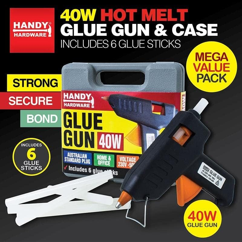Handy Hardware 40W Hot Glue Gun and Carry Case, Fast Heating and Easy to Use for DIY Projects image number 5