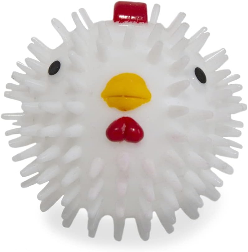 Kikkerland Kobe Chicken Dog Ball, White, 9 X 9 X 9 Cm