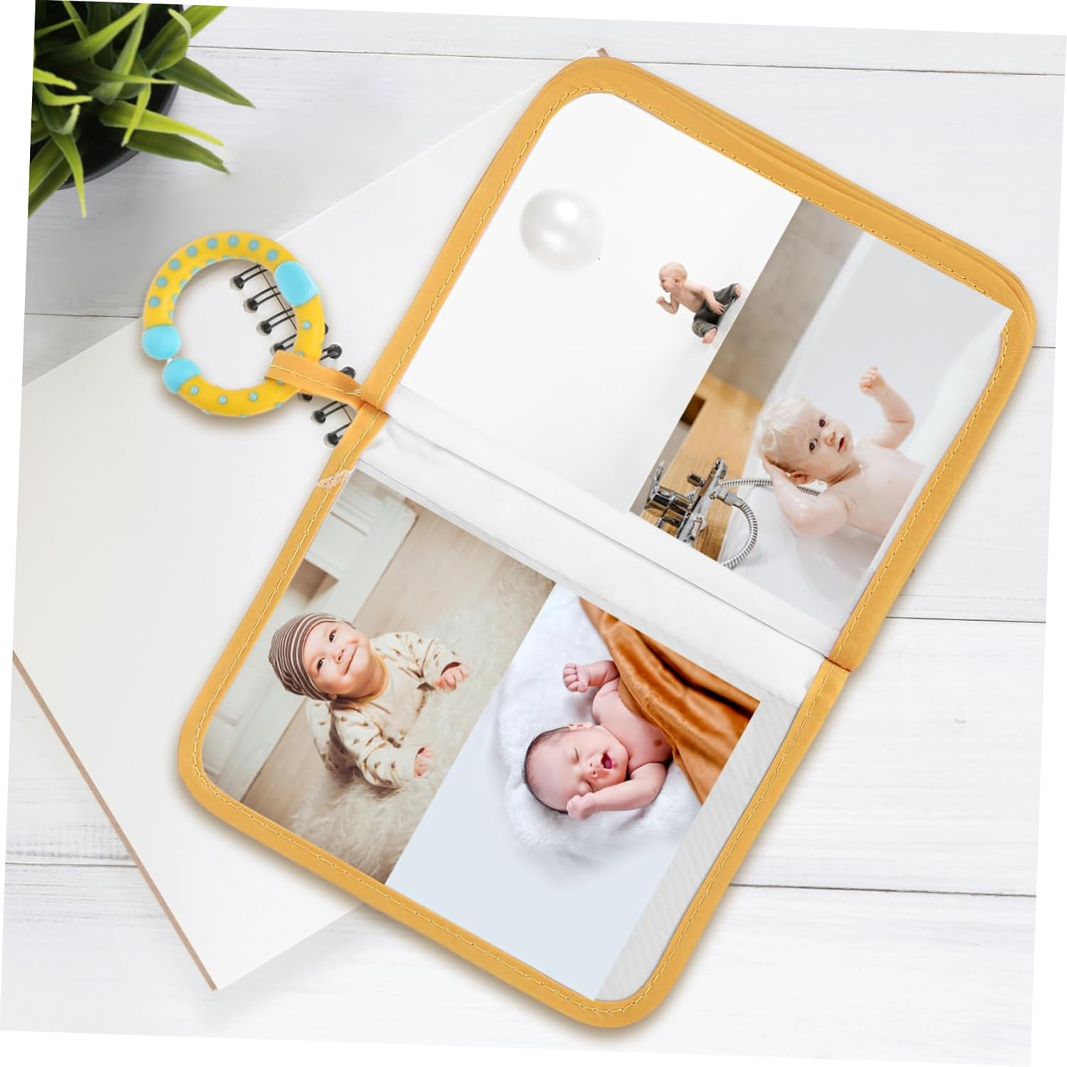 Soft Baby Photo Albums: My First Family Fabric Photo Book Cloth Keepsake Album - for Baby Shower Toddler Boy Girl Newborn Early Memories image number 2