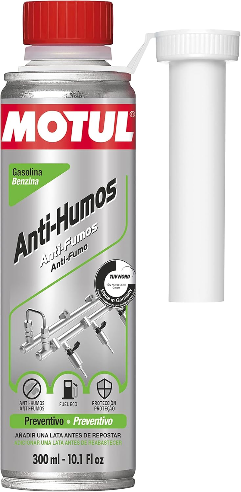 Motul Injector Care Petrol, Preventive Care Additive for Petrol Engines, Prevents Smoke, More Power, Less Consumption and Emissions, System Keep Clean Gasoline, 300 Ml image number 6