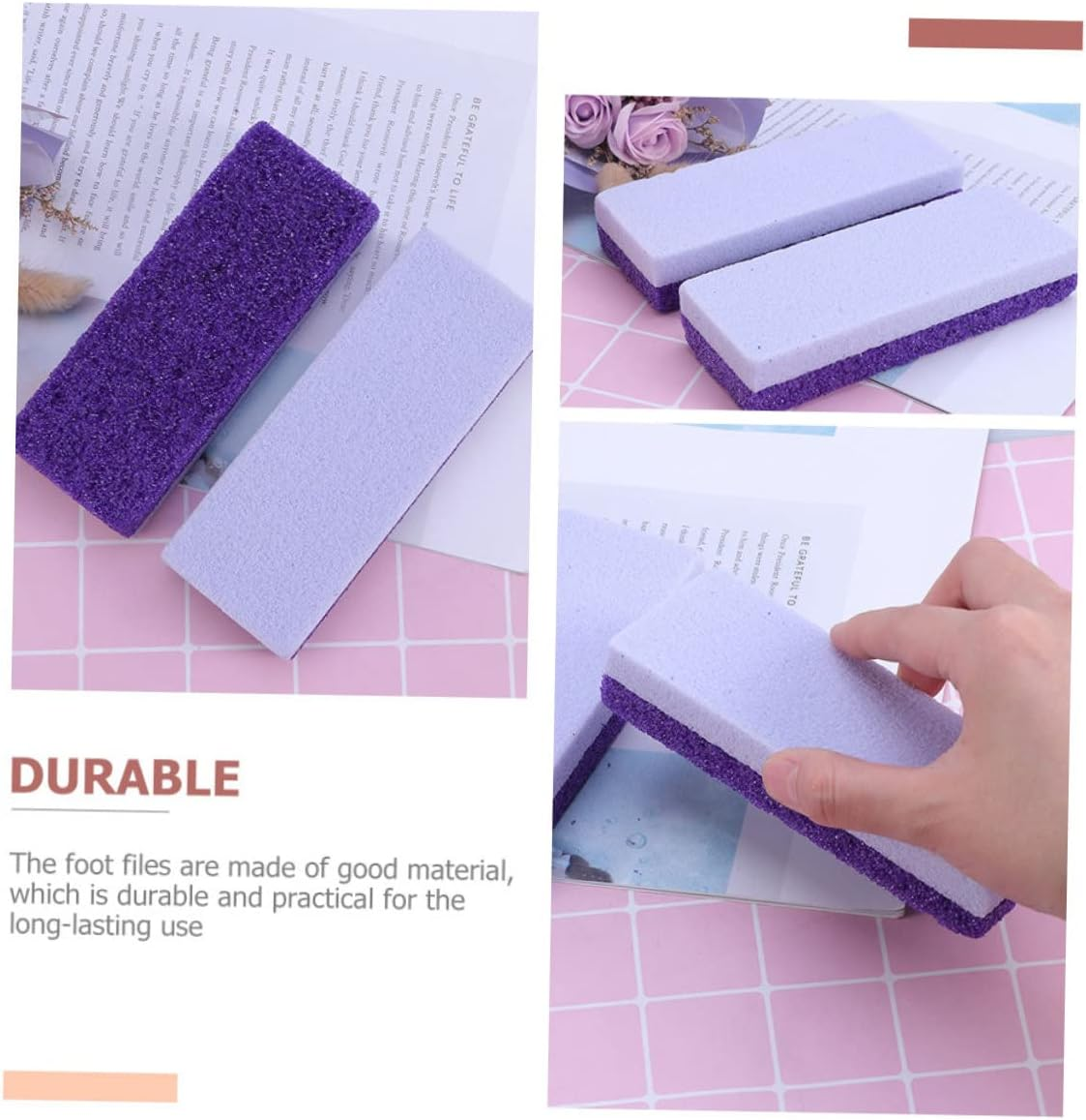 LIFKOME Volcanic Stone Foot Callus Remover 5Pcs Pack Dead Skin Removal Tool Foot Care File for Cracked Heels and Corns Pedicure Accessory for Home Use image number 6