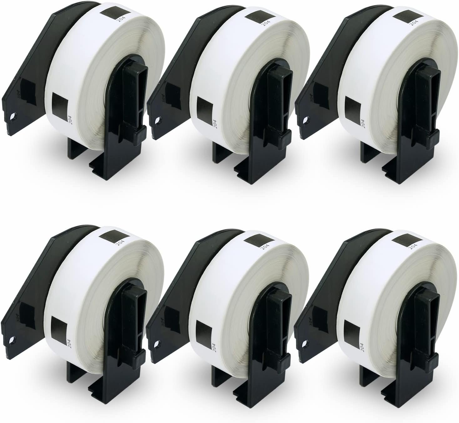 BETCKEY - Multi-Purpose Address Labels Replacement for Brother DK-11204 (17Mm X 54Mm), Compatible with Brother QL Label Printers [6 Rolls/2400 Labels] image number 3