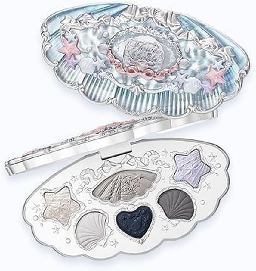 Flower Knows Shell Pearl Six-Color Eyeshadow Matte and Fine Shimmer Everyday Versatile Smooth Fit (C03)