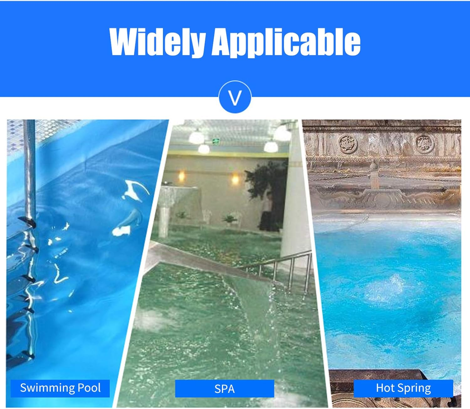 Yasao Pool Chemical Dispenser with Thermometer Floating Chlorine Tablets Dispenser Spa Chemical Dispenser for Outdoor Indoor Swimming Pools Spas Hot Tubs Fish Ponds