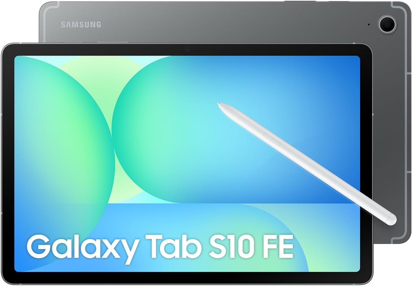 Samsung Galaxy Tab S10 FE+ [AU Version] Wi-Fi, Android Tablet, 8GB Memory, 128GB Storage, 13.1" 90Hz Display, S Pen Included, Durability, Long Battery Life, Grey