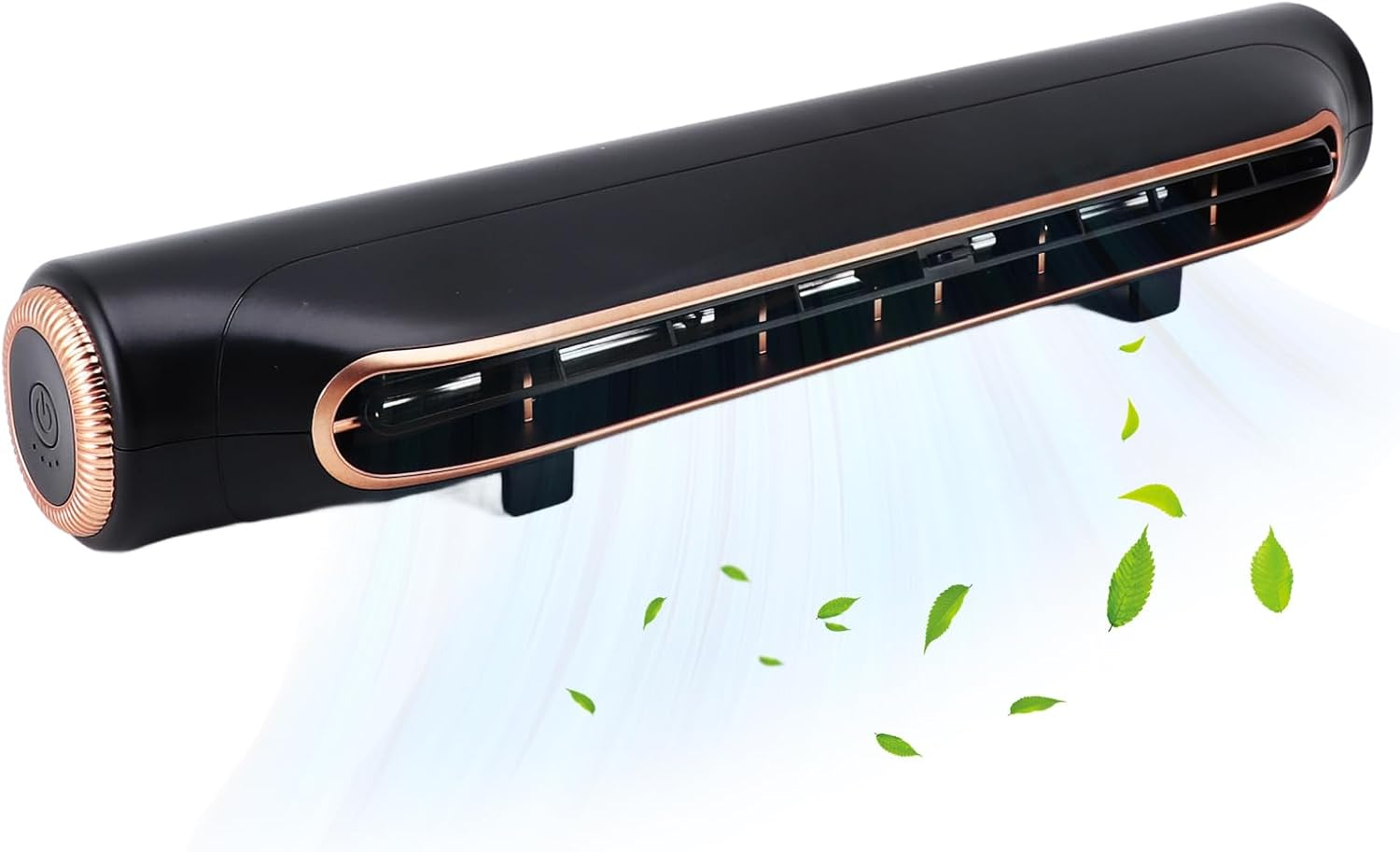 Computer Monitor Fan, 3 Speed Gears Adjust Wind Angle USB Monitor Cooling Fan, Bladeless Fan for Bed Office Car Dorm Travel Camping Beach (White)