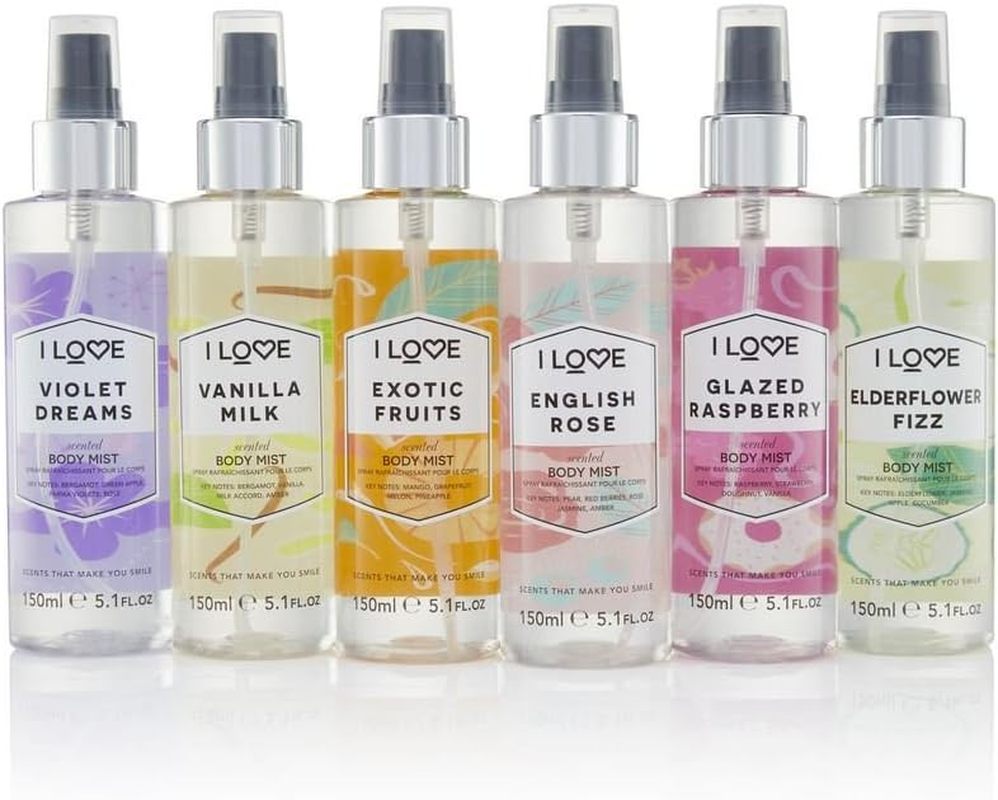 I Love Signature Vanilla Milk Long Lasting, Fast Drying, Non Sticky Body Mist for Her, Fragrance Mist for Women, Long Lasting Fragrance 5.07 Fl Oz