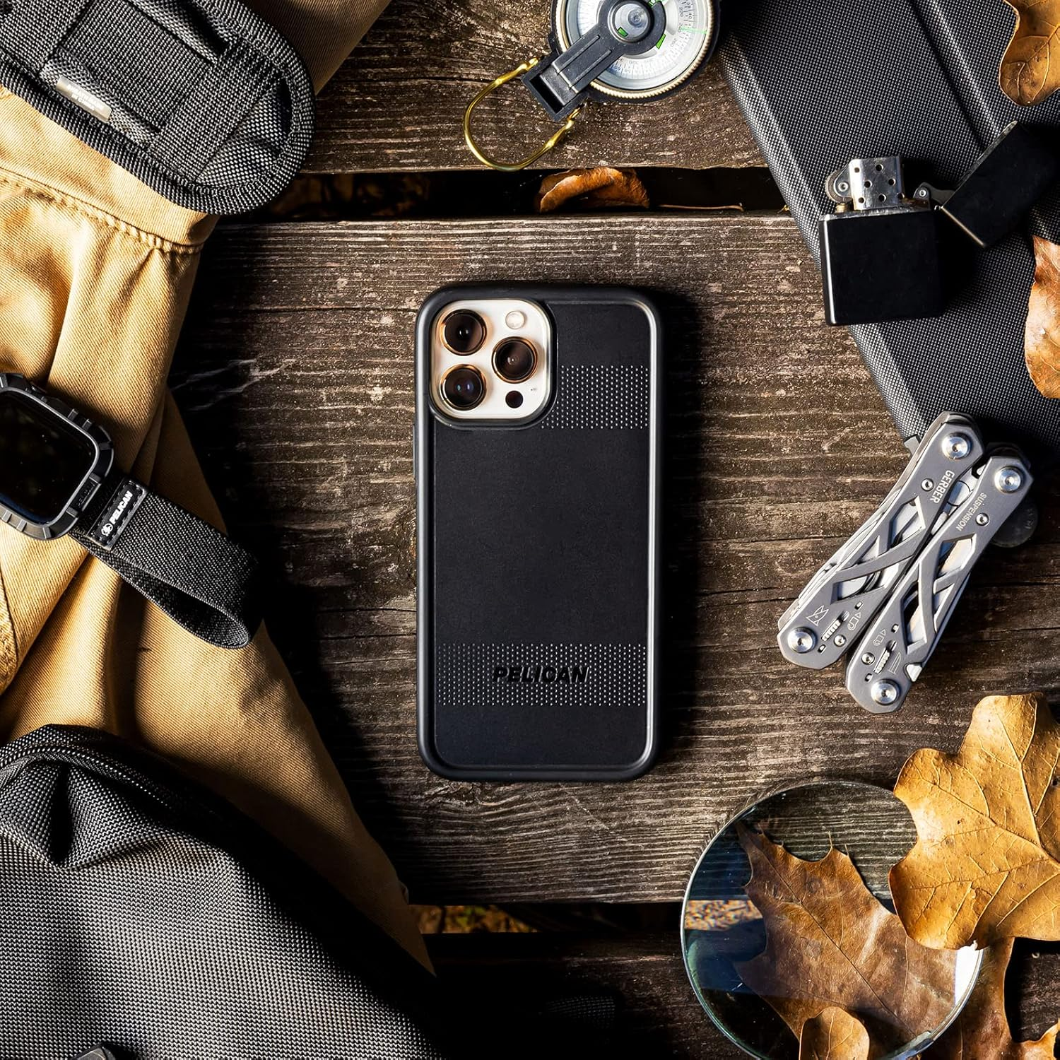 Pelican Iphone13 Pro Protector Case with Antimicrobial Protection, Black - Clear image number 7