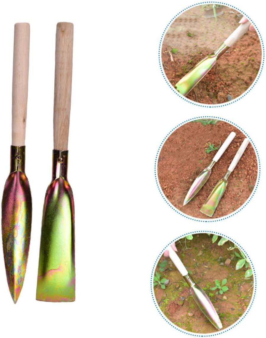 MERRYHAPY 2Pcs Garden Shovel Small Gardening Tools Hand Planting Shovel for Planting and Digging image number 3