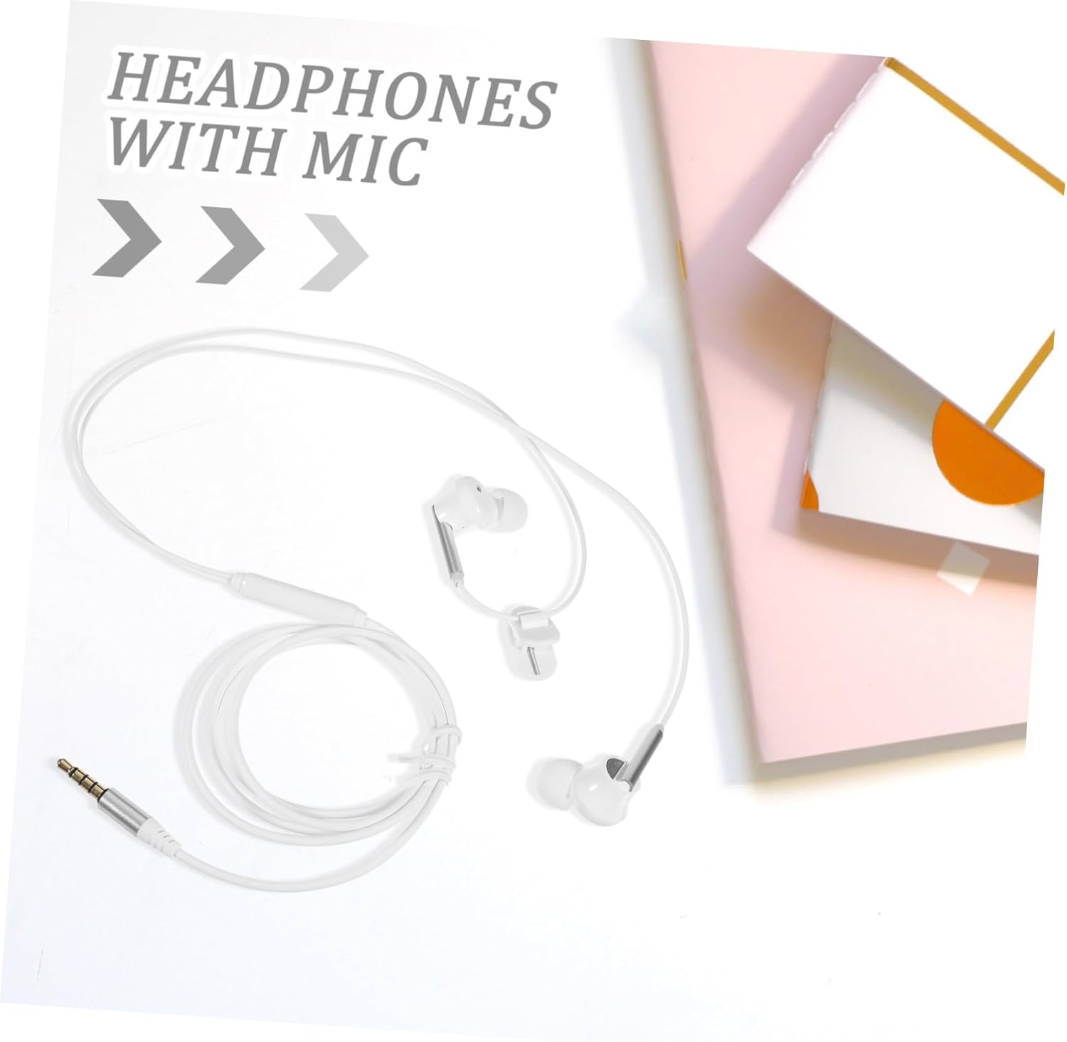 SHOWERORO Wired Sports Earbuds with High Definition Microphone Comfortable Secure Fit Running Headphones for Adults Compatible with Phones Tablets and Computers Design For image number 3