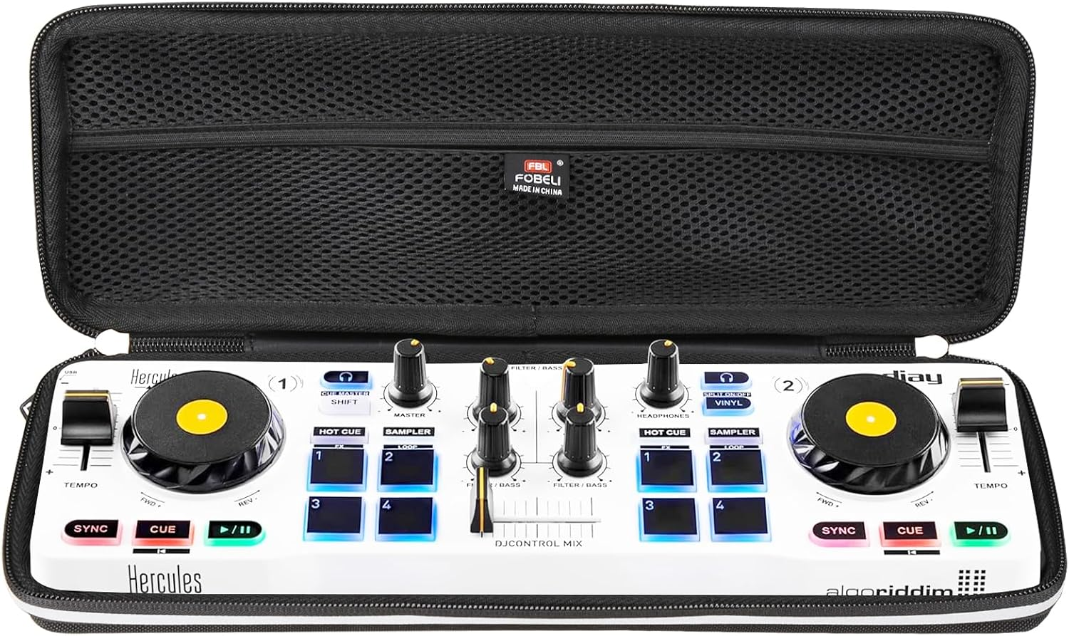 FBLFOBELI EVA Hard Storage Traveling Carry Case Compatible with Hercules Djcontrol Starlight Pocket USB DJ Controller, Shockproof Protective Carrying Bag (Case Only) image number 2